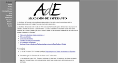 Desktop Screenshot of akademio-de-esperanto.org